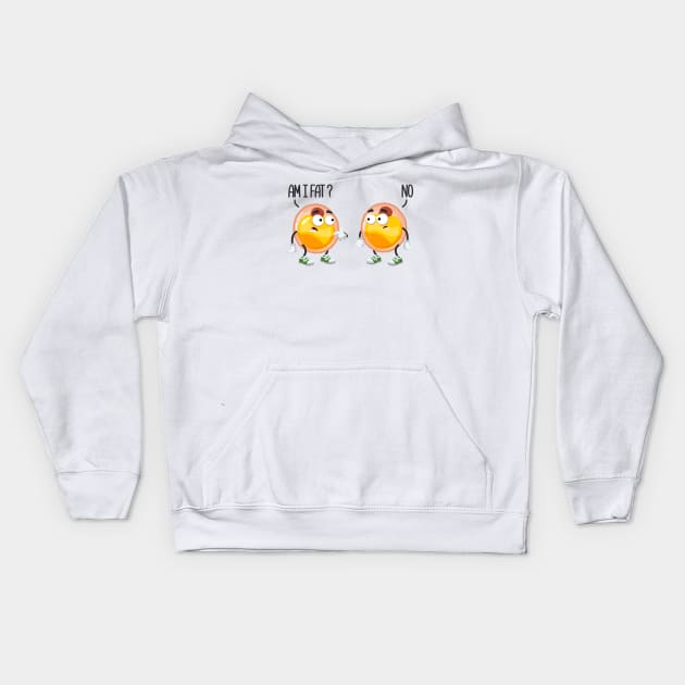 Am I Fat? No Kids Hoodie by VizRad